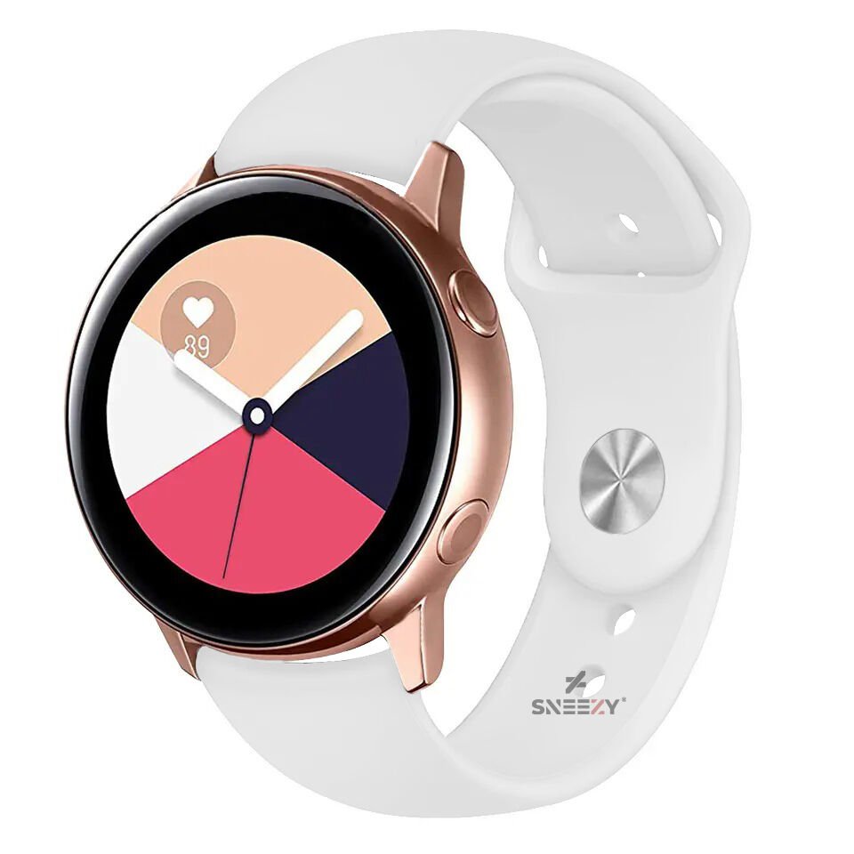 Xiaomi Watch S1 -S1 Active -Mi Watch -Watch Color 22mm Uyumlu PureLux Soft Silikon Kordon Beyaz - Beyaz