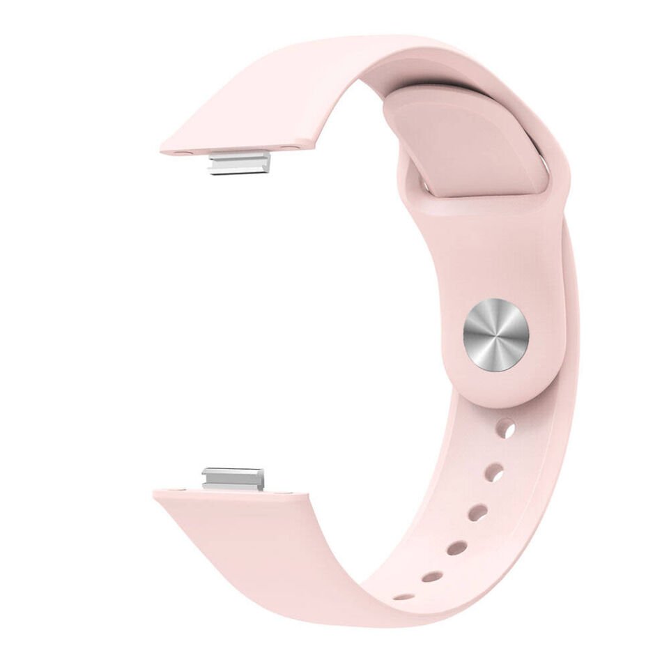 Huawei Watch Fit 5 Pro İle Uyumlu PureLux Tam Uyumlu Yumuşak Soft Silikon Kordon Pembe