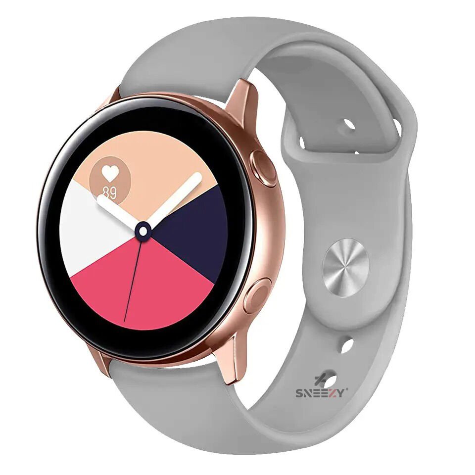 Xiaomi Watch S1 -S1 Active -Mi Watch -Watch Color 22mm Uyumlu PureLux Soft Silikon Kordon Gri - Gri