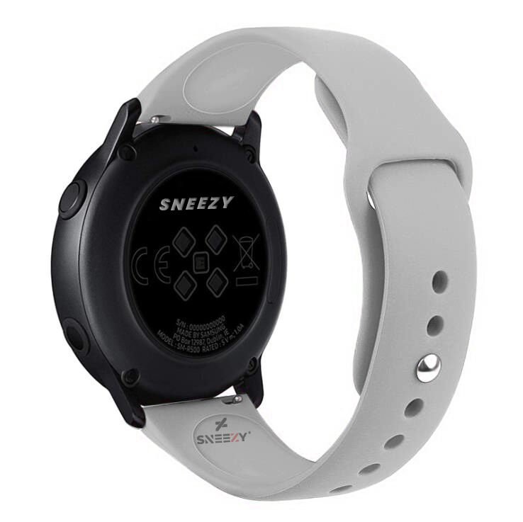 Xiaomi Watch S1 -S1 Active -Mi Watch -Watch Color 22mm Uyumlu PureLux Soft Silikon Kordon Gri - Gri