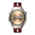 Huawei Watch GT6 Pro 46mm İle Uyumlu SportStripe Örgü Desen Metal Tokalı Silikon Akıllı Saat Kordonu Mürdüm