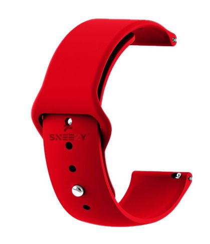 Xiaomi Watch S1 -S1 Active -Mi Watch -Watch Color 22mm Uyumlu PureLux Soft Silikon Kordon Kımızı - Kımızı