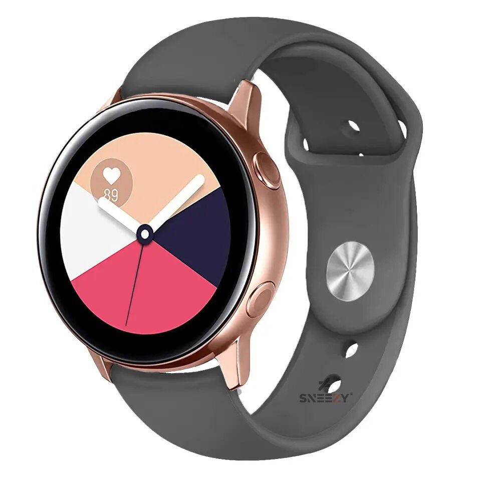 Xiaomi Watch S1 -S1 Active -Mi Watch -Watch Color 22mm Uyumlu PureLux Soft Silikon Kordon Koyu Gri - Koyu Gri