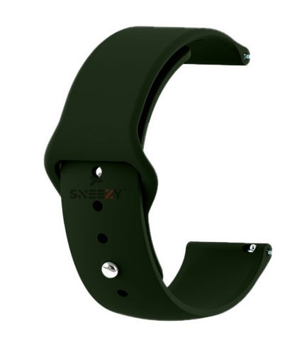 Xiaomi Watch S1 -S1 Active -Mi Watch -Watch Color 22mm Uyumlu PureLux Soft Silikon Kordon Koyu Yeşil - Koyu Yeşil