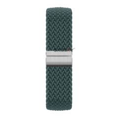 Sneezy Huawei Watch Fit - Fit New  İle Uyumlu Metal Klips Solo Fiberlink Örgü Kordon Petrol