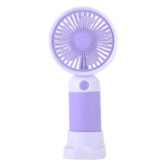 Sevimli Karakter Desenli Sessiz USB Şarjlı Mini Fan Kalemtraşlı, Taşınabilir Masaüstü Fan