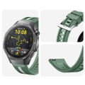 Huawei Watch GT5 Pro 46mm İle Uyumlu SportStripe Örgü Desen Metal Tokalı Silikon Akıllı Saat Kordonu