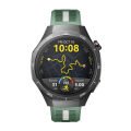 Huawei Watch GT5 Pro 46mm İle Uyumlu SportStripe Örgü Desen Metal Tokalı Silikon Akıllı Saat Kordonu