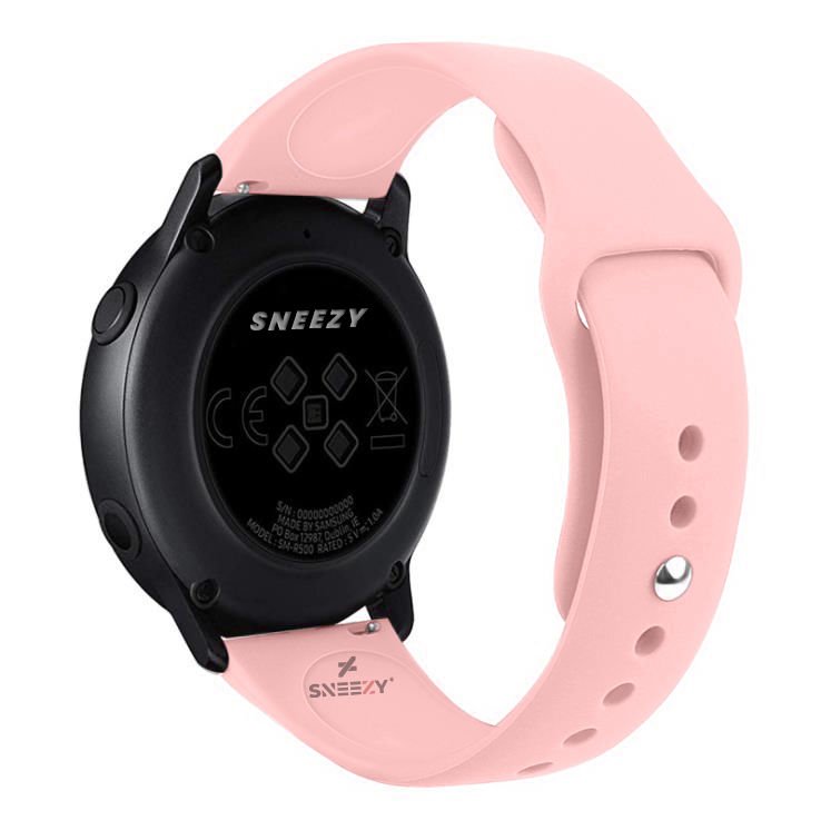 Xiaomi Watch S1 -S1 Active -Mi Watch -Watch Color 22mm Uyumlu PureLux Soft Silikon Kordon Pembe - Pembe