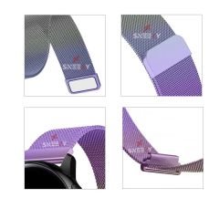 Xiaomi Watch S1 -S1 Active -Mi Watch -Watch Color 22mm Uyumlu Woven Wire Tasarım Metal Hasır Kordon Gökkuşağı