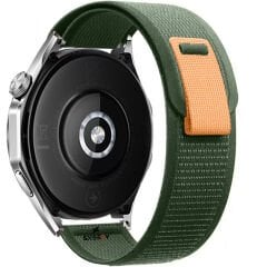 Huawei Watch GT5 46mm Uyumlu Kordon Trail Loop Yumuşak Kumaş Kordon Haki