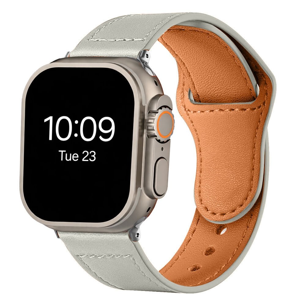 iWatch Ultra 1 2 3 49mm İle Uyumlu Premium Classic Deri Görünümlü Kordon