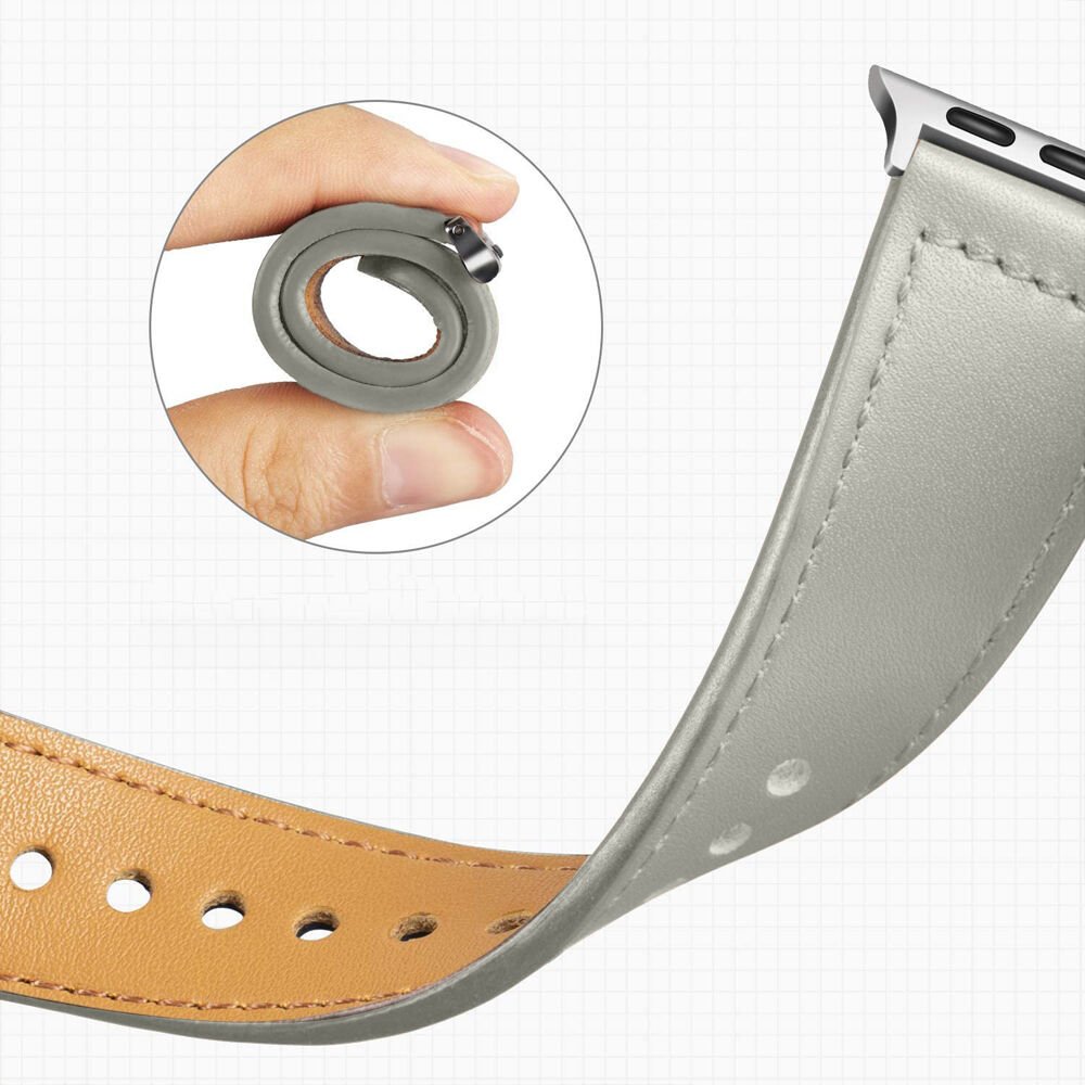 iWatch Ultra 1 2 3 49mm İle Uyumlu Premium Classic Deri Görünümlü Kordon