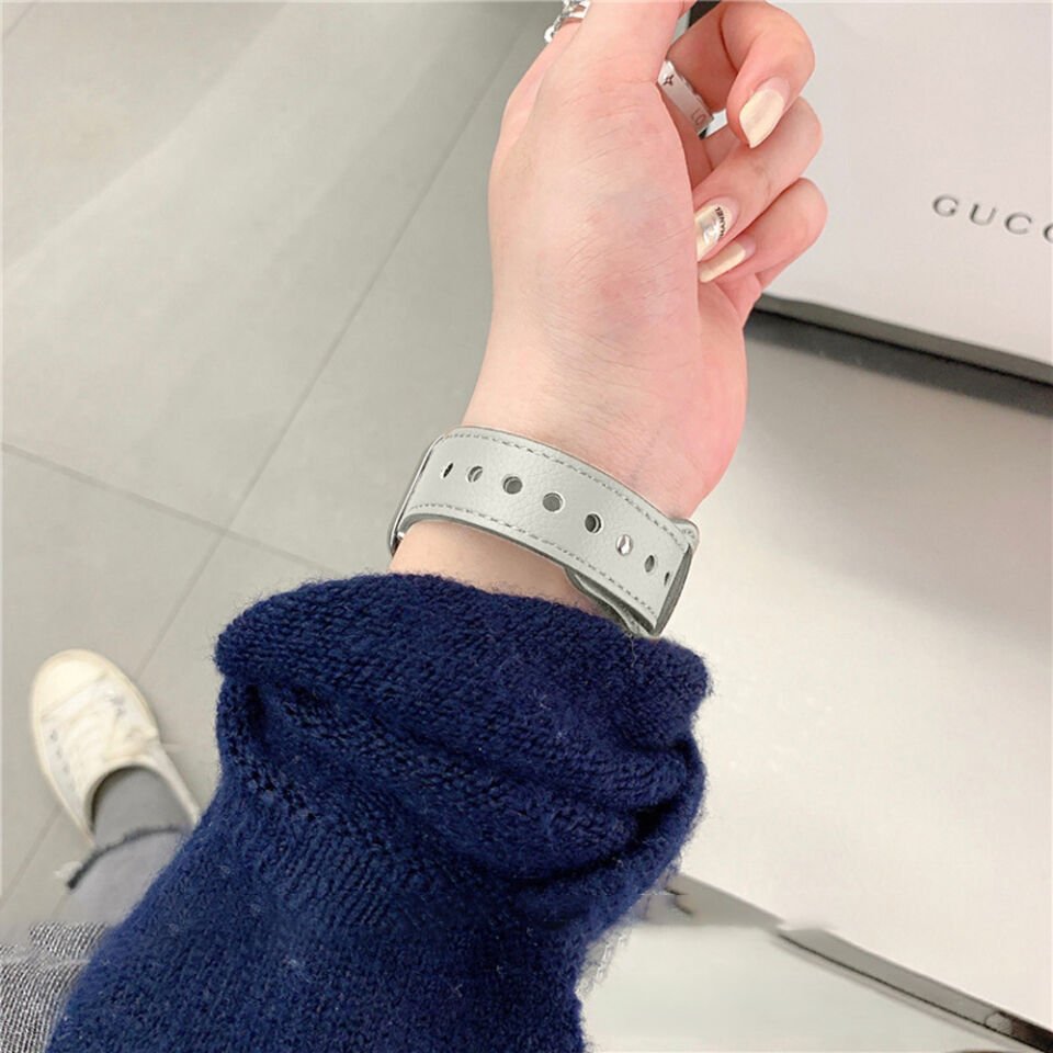 iWatch Ultra 1 2 3 49mm İle Uyumlu Premium Classic Deri Görünümlü Kordon