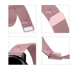 Xiaomi Watch S1 -S1 Active -Mi Watch -Watch Color 22mm Uyumlu Woven Wire Tasarım Metal Hasır Kordon Rose