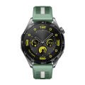 Huawei Watch GT4 46mm İle Uyumlu SportStripe Örgü Desen Metal Tokalı Silikon Akıllı Saat Kordonu