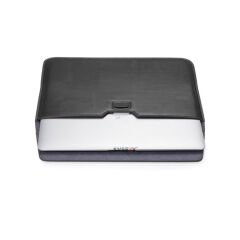 Sneezy Macbook Pro 14.2 İnç M1 A2442 Uyumlu PortaPivo Standlı Deri Taşıma Çantası Siyah - Siyah