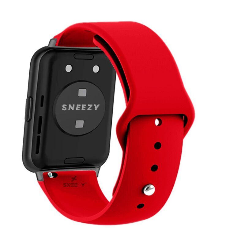 Huawei Watch Fit 2 Uyumlu PureLux Soft Silikon Kordon Kırmızı
