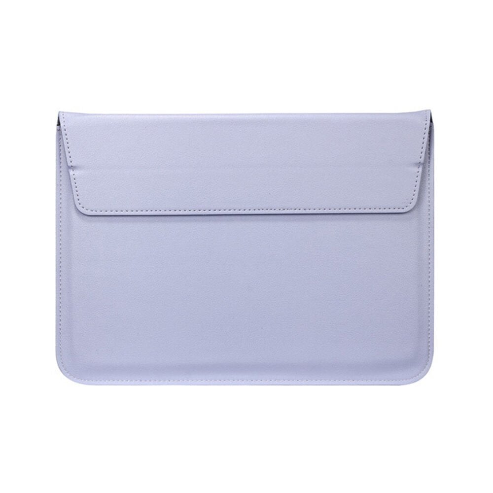 Sneezy Macbook Pro 16.2 İnç M1 A2485 Uyumlu PortaPivo Standlı Deri Taşıma Çantası Lila - Lila