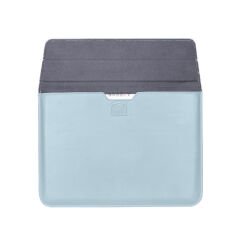 Sneezy Macbook Pro 16.2 İnç M1 A2485 Uyumlu PortaPivo Standlı Deri Taşıma Çantası Mavi - Mavi