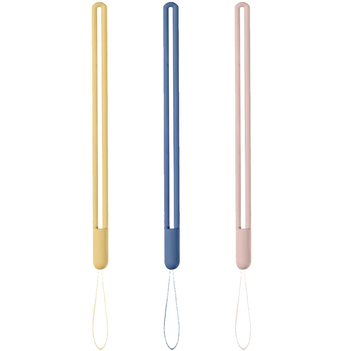 Telefon El Askısı Soft Yumuşak Silikon Telefon İpi 3'lü Set MDL7