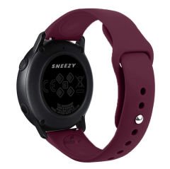 Samsung Gear S3 Frontier R760 – S3 Classic R770 22mm Uyumlu PureLux Soft Silikon Kordon Koyu Mor - Koyu Mor