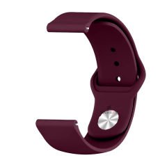Samsung Gear S3 Frontier R760 – S3 Classic R770 22mm Uyumlu PureLux Soft Silikon Kordon Koyu Mor - Koyu Mor