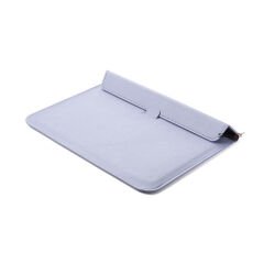 Sneezy Macbook Pro 16 İnç A2141 Uyumlu PortaPivo Standlı Deri Taşıma Çantası Lila - Lila