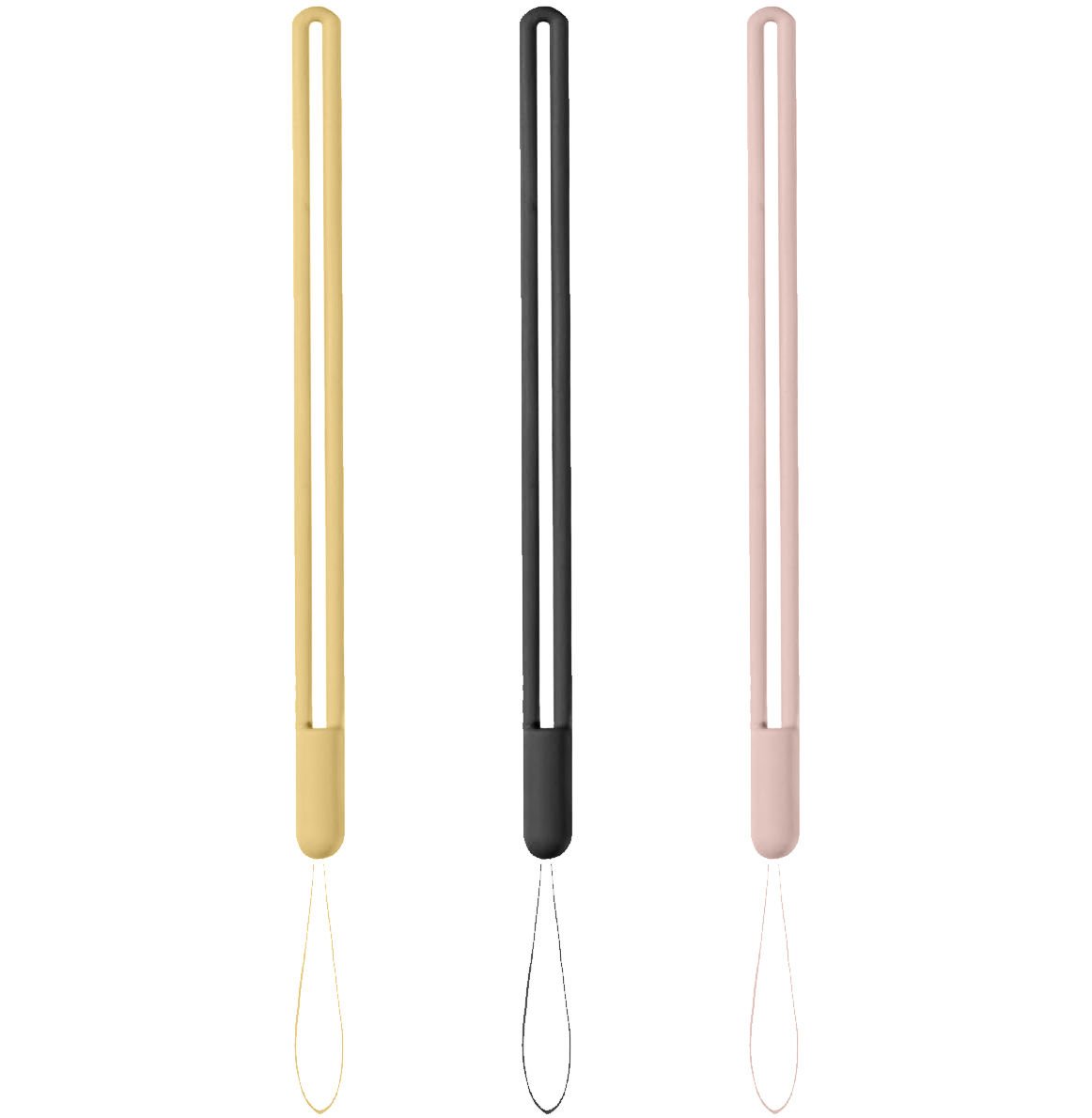 Telefon El Askısı Soft Yumuşak Silikon Telefon İpi 3'lü Set MDL10