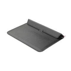 Sneezy Macbook Pro 16 İnç A2141 Uyumlu PortaPivo Standlı Deri Taşıma Çantası Siyah - Siyah