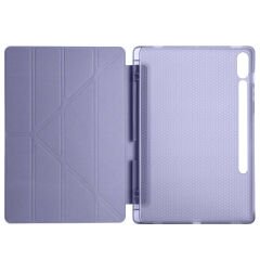 Samsung Galaxy Tab S10 Ultra X920 14.6 İnç Katlanabilir Kalemlikli Standlı Akıllı Kılıf Lavanta