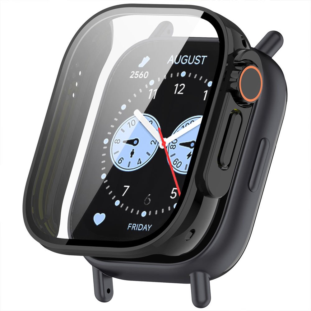 Redmi Watch 5 Lite İle Uyumlu Kasa ve Ekran Koruyucu Watch Ultra Saat Görünüm'e Dönüştürücü Siyah