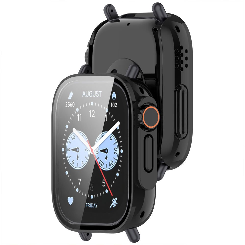 Redmi Watch 5 Lite İle Uyumlu Kasa ve Ekran Koruyucu Watch Ultra Saat Görünüm'e Dönüştürücü Siyah