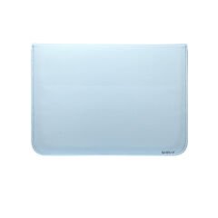 Sneezy Macbook Pro 13 İnç M1 A2338 Uyumlu PortaPivo Standlı Deri Taşıma Çantası Mavi - Mavi