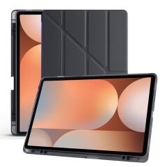 Samsung Galaxy Tab S10 Ultra X920 14.6 İnç Katlanabilir Kalemlikli Standlı Akıllı Kılıf Siyah
