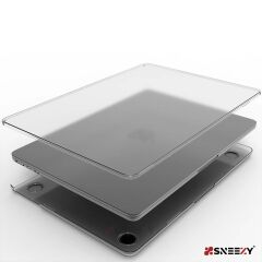 MacBook Air 13.6 İnç Kılıf M3-M2 / A3113-A2681, için Dayanıklı Koruyucu Mat Plastik Sert Kılıf Şeffaf