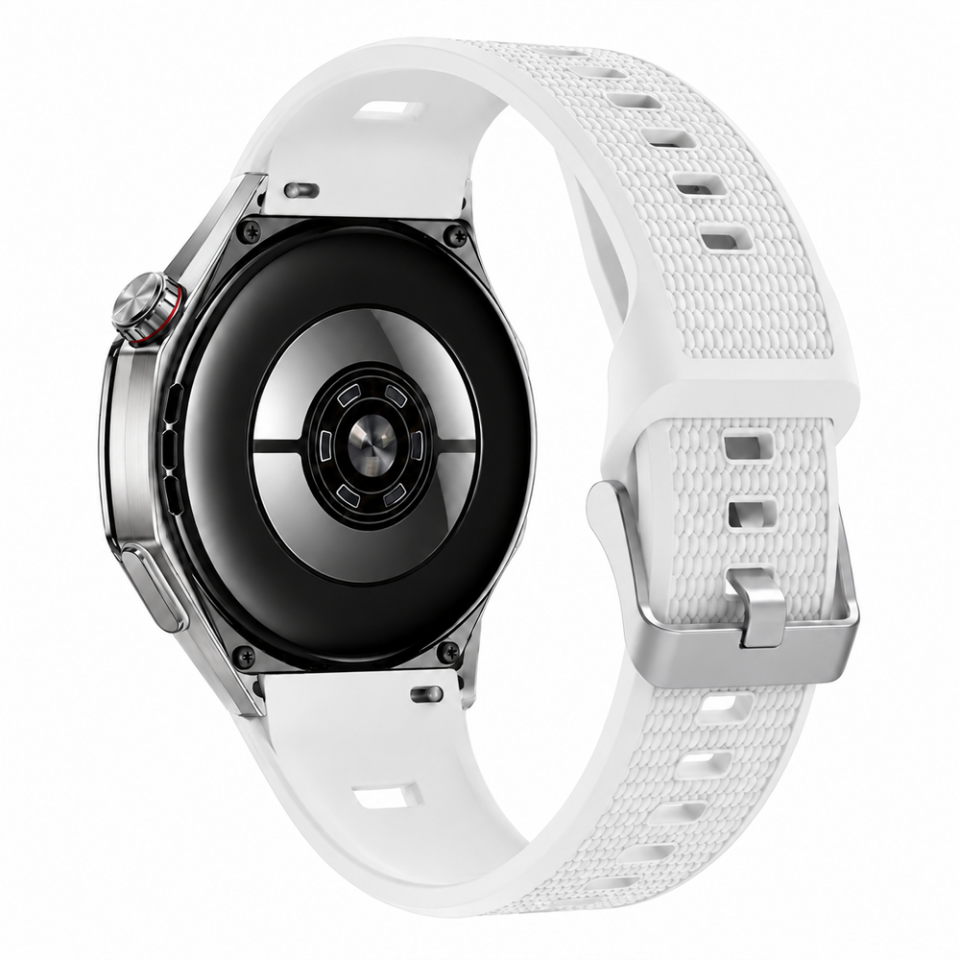 Sneezy Huawei Watch GT 6 Pro 46mm Uyumlu Pro TPUFlex Çift Şerit Örgü Desenli Sportif Silikon Kordon