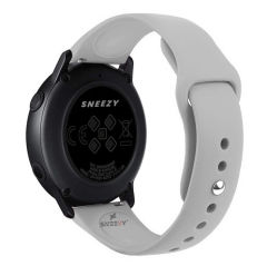 Huawei Watch Ultimate – Watch Buds 22mm Uyumlu PureLux Soft Silikon Kordon Gri - Gri