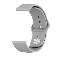 Huawei Watch Ultimate – Watch Buds 22mm Uyumlu PureLux Soft Silikon Kordon Gri - Gri