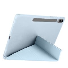 Samsung Galaxy Tab S9 Ultra X910 14.6 İnç Katlanabilir Kalemlikli Standlı Akıllı Kılıf Mavi