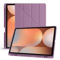 Samsung Galaxy Tab S9 Plus X810 12.4 İnç Katlanabilir Kalemlikli Standlı Akıllı Kılıf Mor