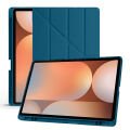 Samsung Galaxy Tab S9 Plus X810 12.4 İnç Katlanabilir Kalemlikli Standlı Akıllı Kılıf Petrol
