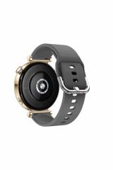 Huawei Watch Gt3 42mm Ile Uyumlu 20mm Purelux Soft Tokalı Silikon Kordon Dayanıklı Spor Stil Koyu Gri - Koyu Gri