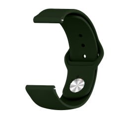 Huawei Watch Ultimate – Watch Buds 22mm Uyumlu PureLux Soft Silikon Kordon Koyu Yeşil - Koyu Yeşil