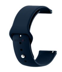 Huawei Watch Ultimate – Watch Buds 22mm Uyumlu PureLux Soft Silikon Kordon Lacivert - Lacivert
