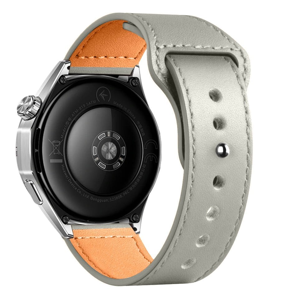 Huawei Watch GT5 46mm İle Uyumlu Premium Classic Deri Görünümlü Kordon