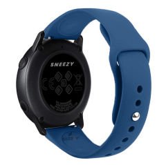 Huawei Watch Ultimate – Watch Buds 22mm Uyumlu PureLux Soft Silikon Kordon Mavi Koyu - Mavi Koyu