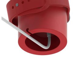 Apple Watch Uyumlu Silikon Akıllı Saat Şarj Standı Kırmızı