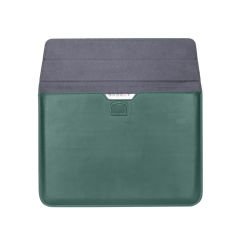 Sneezy Macbook Air 13.3 İnç M1 A2337 Uyumlu PortaPivo Standlı Deri Taşıma Çantası Haki - Haki