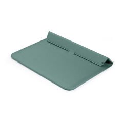 Sneezy Macbook Air 13.3 İnç M1 A2337 Uyumlu PortaPivo Standlı Deri Taşıma Çantası Haki - Haki